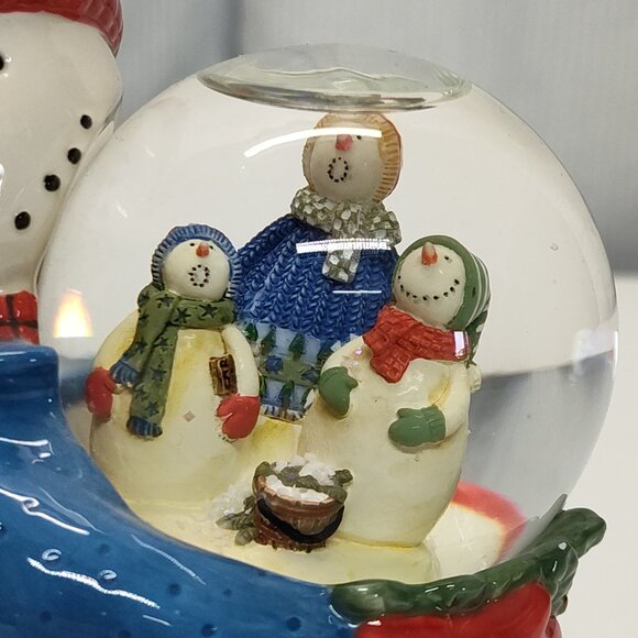Snow Globe Debbie Mumm Snowman Portraits Play Frosty The Snowman 1990s See Video - Picture 8 of 10